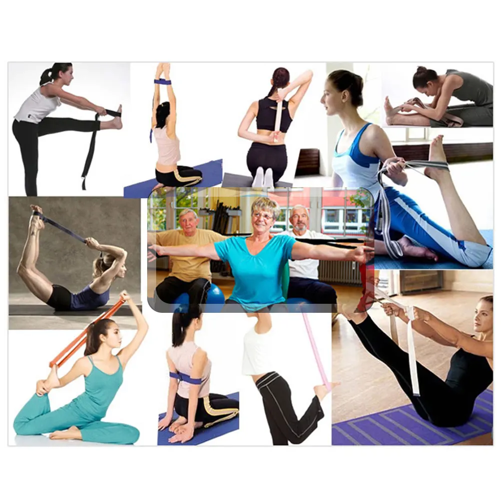 

Yoga Mat Carrying Strap Adjustable and Durable Yoga Mat Carrier Stretch Band and 8-ring Fits Most Size Cushions