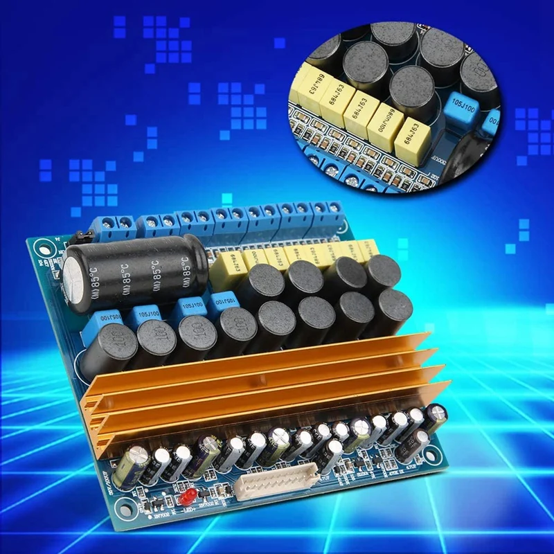 

Digital Power Amplifier Board, 100W+100W+4X50W AMP Module TPA3116 5.1 Sound-Channel Class D Audio Amplifier Board