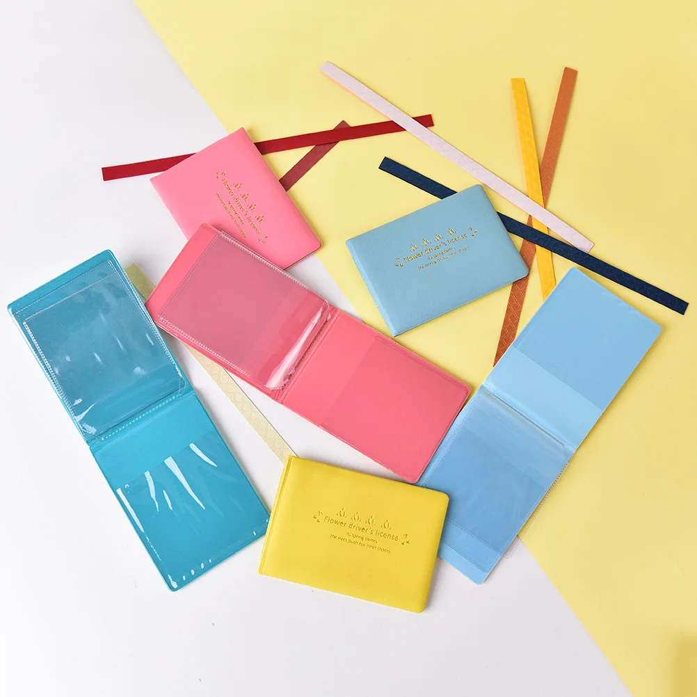 

1 шт. чехол из искусственной кожи конфетный Цвет Авто водительское удостоверение сумка для автомобиля водительские документы держатель для...