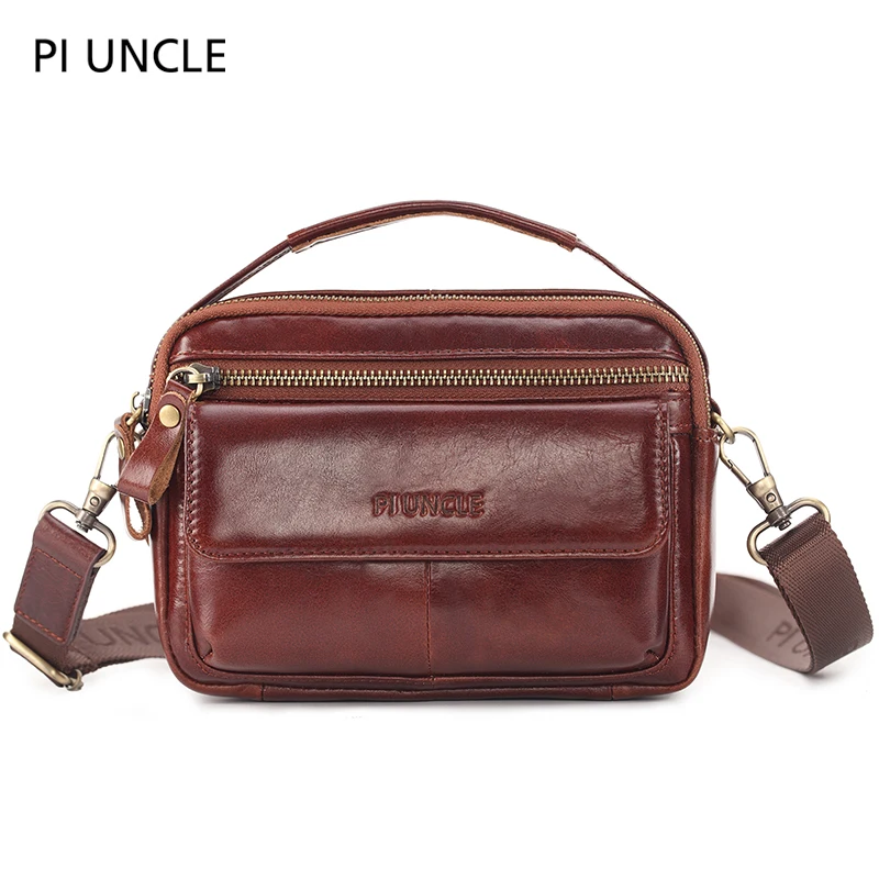 Сумка кросс-боди мужская из натуральной кожи повседневный мессенджер маленький