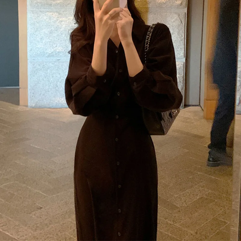 Женское винтажное вечернее платье-рубашка вечерние праздничное модное