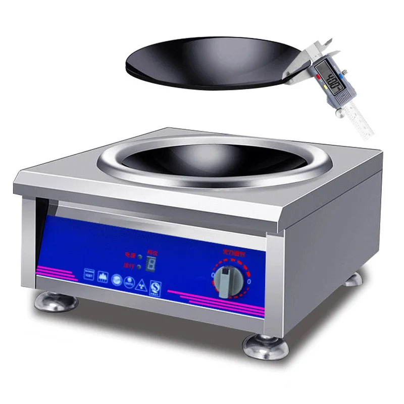 3500 Вт/5000 Вт индукционная плита коммерческая вогнутая поверхность электрическая