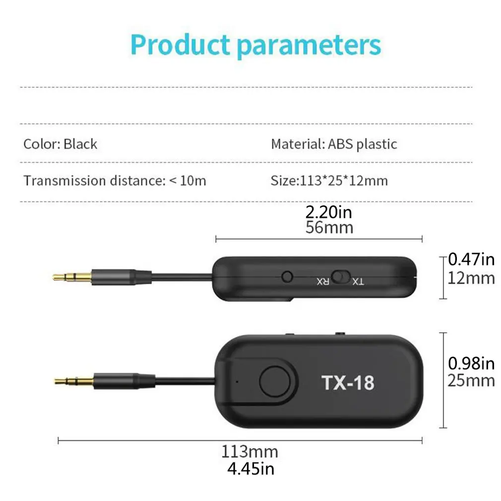 

8670 5.0 Wireless Audio Adapter Transmitter For General Equipment Adopt High-speed Protocol