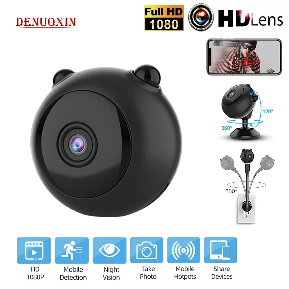 

WiFi 1080P HD Mini Camera Wireless IP DV DVR Real-time Security Remote Micro Recorder Motion Detection IR Night Baby Cam PK A9