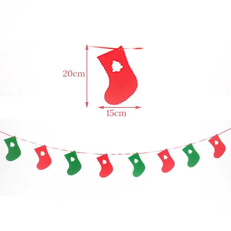 1pcs Banners B Рождественские украшения для дома, украшения, гирлянда, год, Ноэль, очки, Рождество, дверь, Декор, подвесная ткань, рождественские подарки - Цвет: 1pcs Banners B
