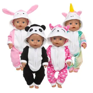 Новый теплый комбинезон, Одежда для куклы, 17 дюймов, 43 см, одежда для куклы, аксессуары для куклы, костюм для ребенка, подарок на день рождения