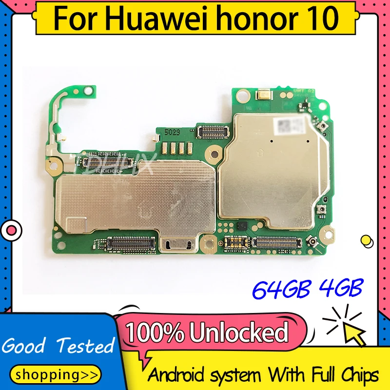 Оригинальная материнская плата для huawei honor 10 разблокированная логическая с