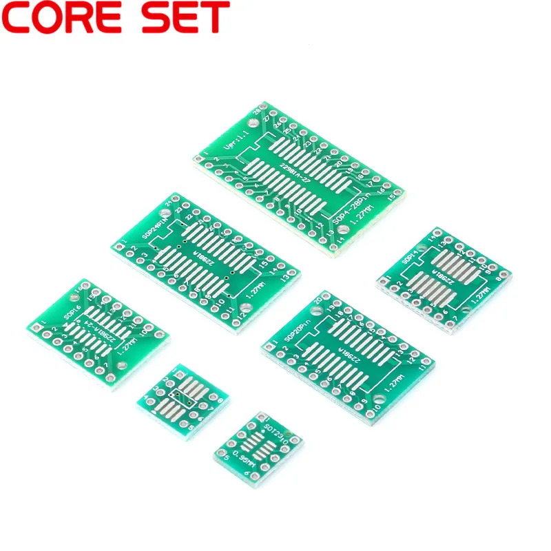 10 шт. PCB плата комплект SMD поворот в DIP адаптер конвертер пластина SOP MSOP SSOP TSSOP SOT23 8 14