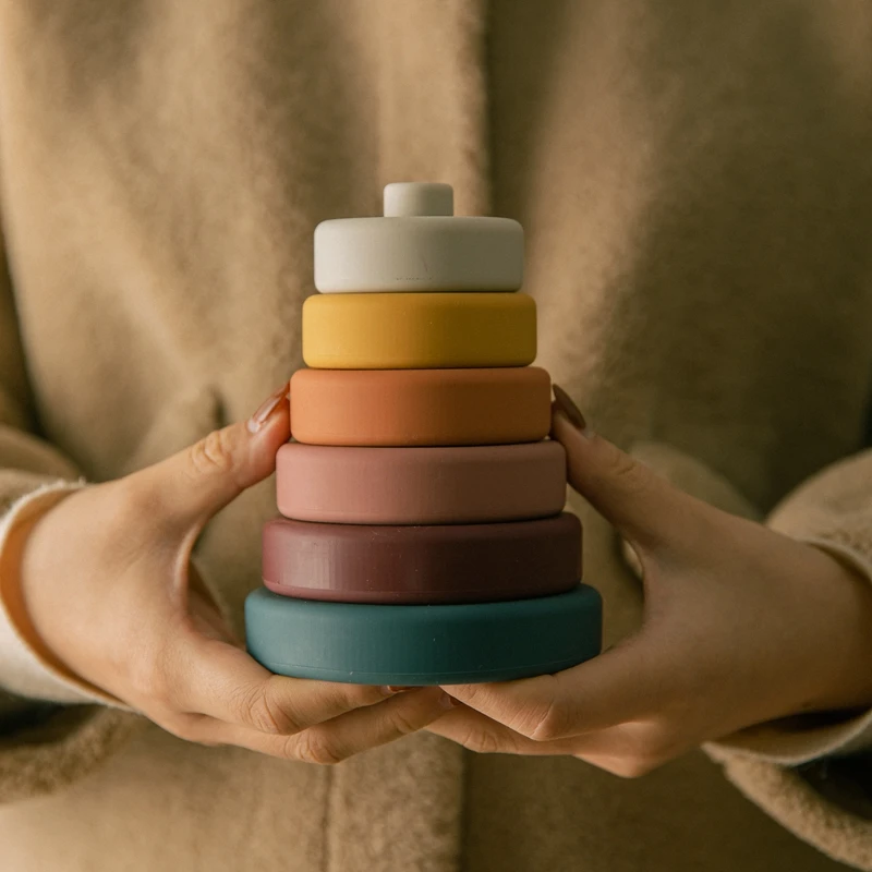 

1 набор, Детский мягкий силиконовый конструктор