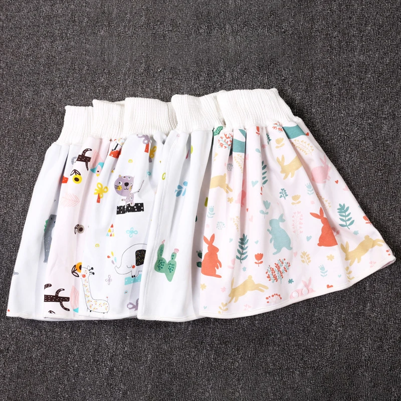 

Waterproof Non-slip Cartoon Pattern High Waist Infant Supplies Breathable Baby Diaper Cotton Urination Skirt 1Pcs