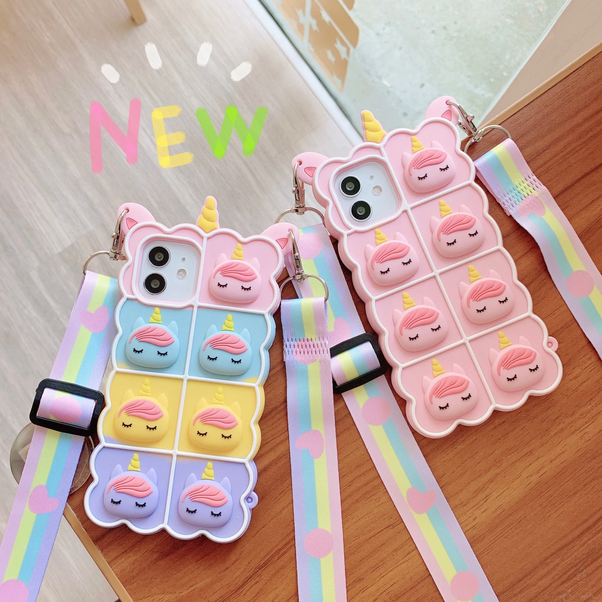 

Luxury 3D Cute Cartoon Unicorn Horse Phone Case For iPhone 13 12 11 Pro Max 6 6s 7 8 Plus X Xs Soft Silicone Rubber Cover Fundas