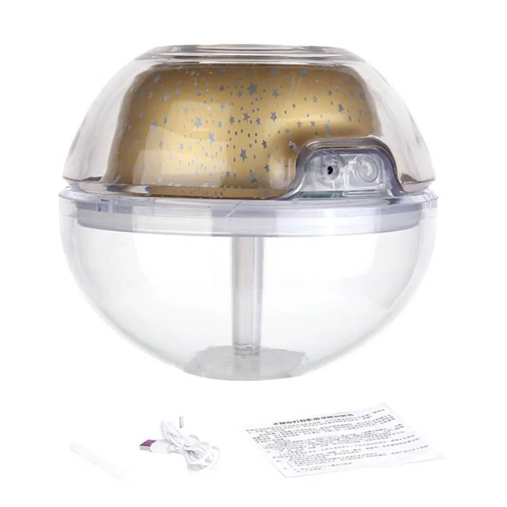 Usb Air Humidifier Purifier Aroma Diffuser Steam Ultrasonic Aromatherapy Mist Make Colorful Led Projection Lamp | Дом и сад
