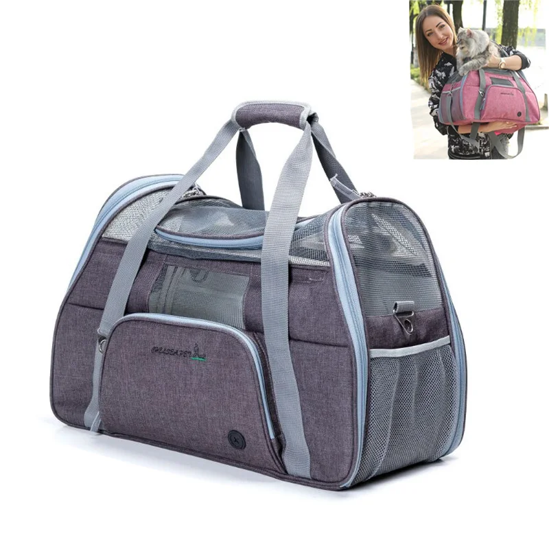 Переносная сумка для собак портативный рюкзак домашних животных дышащая