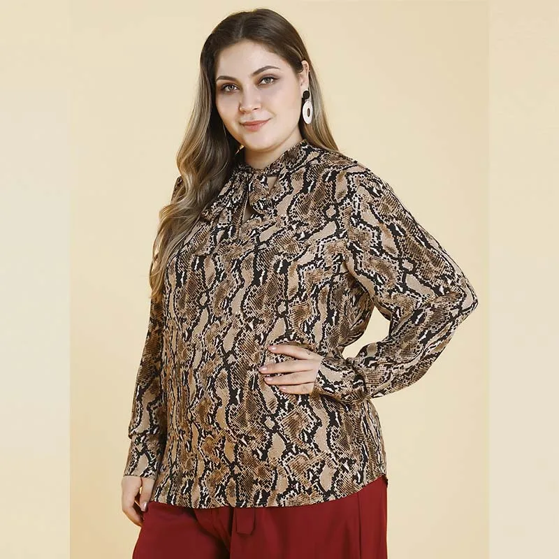 WHZHM осенние вечерние топы с бантом женская рубашка длинным рукавом большого