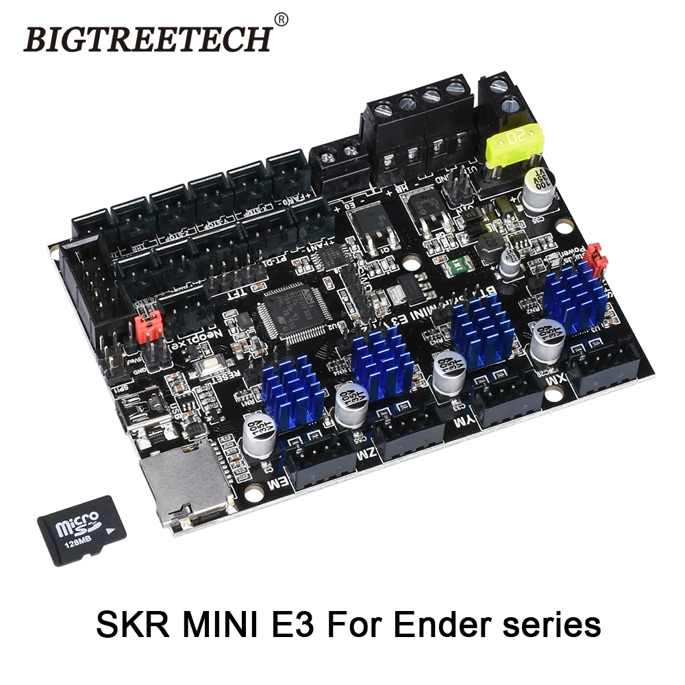 BIQU BIGTREETECH SKR MINI E3 32 бит плата управления интегрированная TMC2209 UART RGB Marlin для Ender 3 Ender 5 Pro части 3d принтера