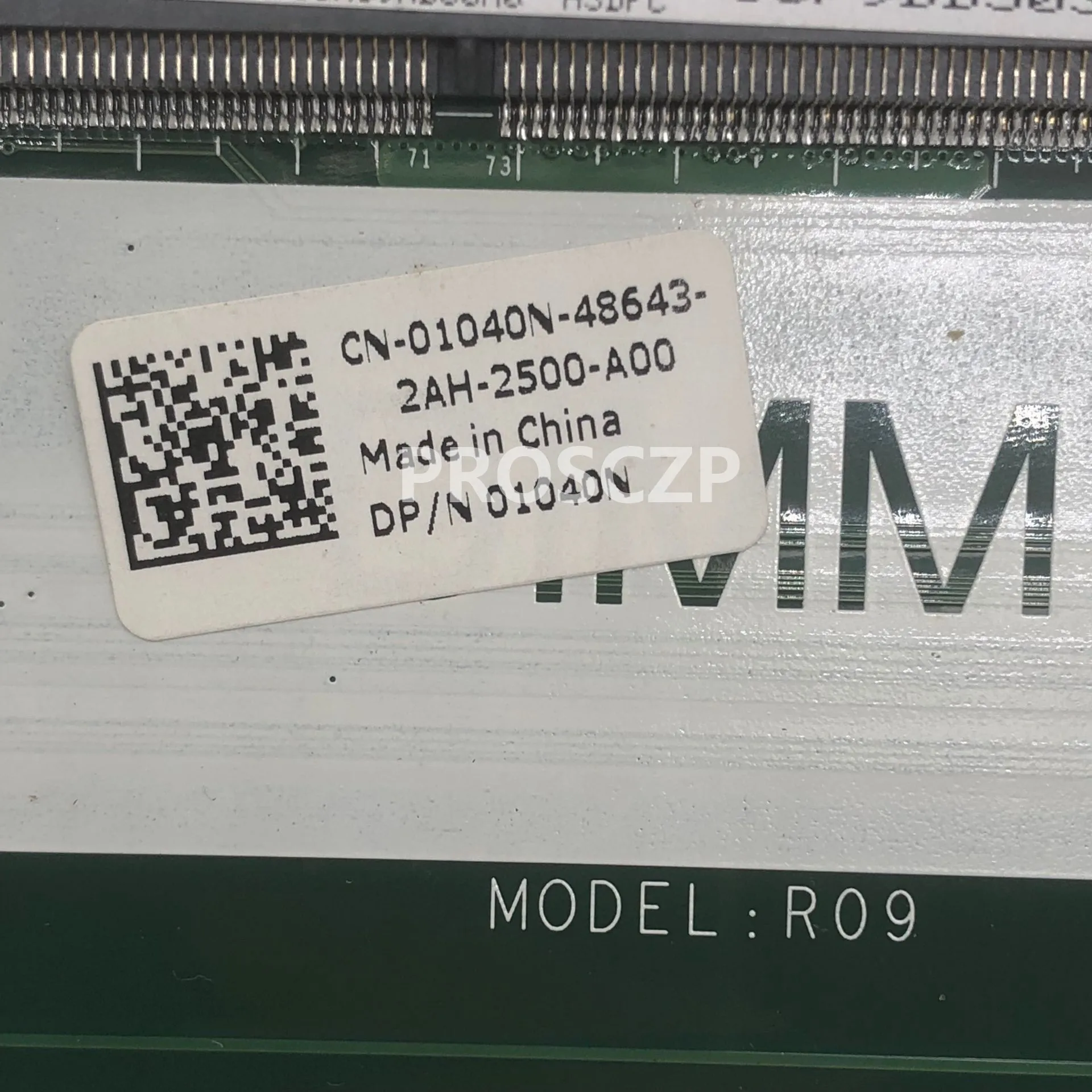 Материнская плата для ноутбука высокое качество 15R 5720 7720 Φ 01040N 1040N PGA989 DDR3 DA0R09MB6H1