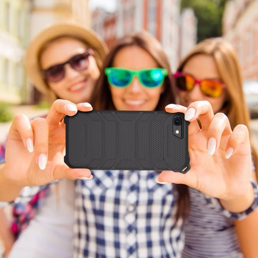 Luxury Dual Layer Rugged Armor Phone Case For Iphone X XS 8 7 6 S 6S Plus 10 Heavy Duty Shockproof Anti-Scratch Protective Cover |