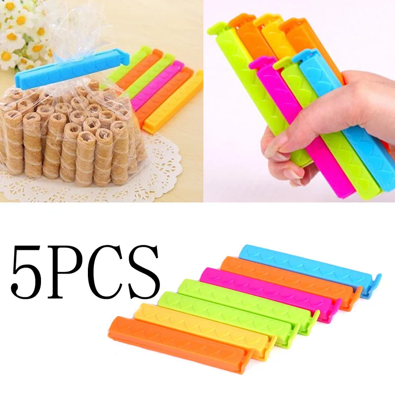 5 шт. герметичные зажимы для конфет пищевые пакеты большая герметичная папка