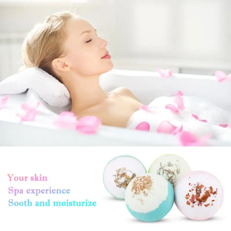 4 шт. солевая бомба шар для ухода за кожей эфирное масло натуральный пузырь