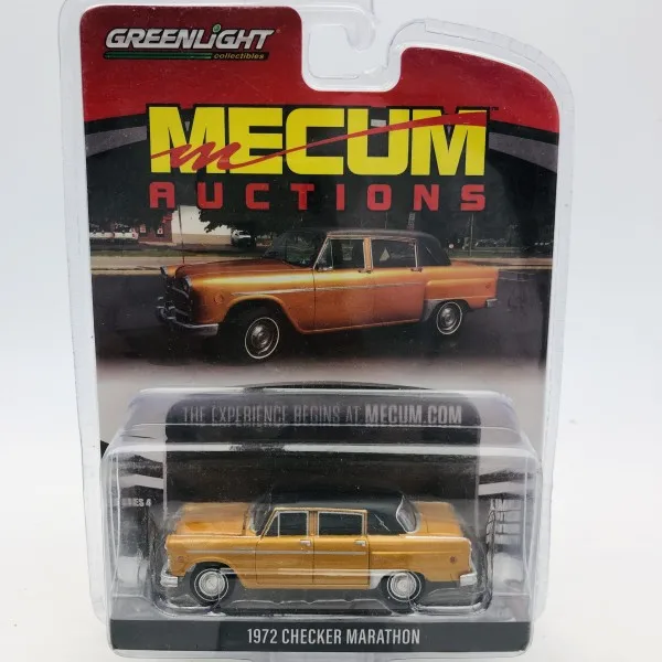 GREENLIGHT 1:64 1972 шахматный марафон оранжевая модель автомобиля из сплава