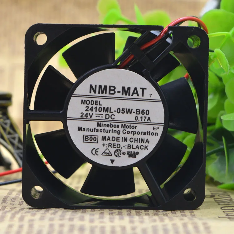 NMB 2410ml-05w-b60 DC 24В 0.17a 6 см 6025 осевой вентилятор охлаждения | Компьютеры и офис
