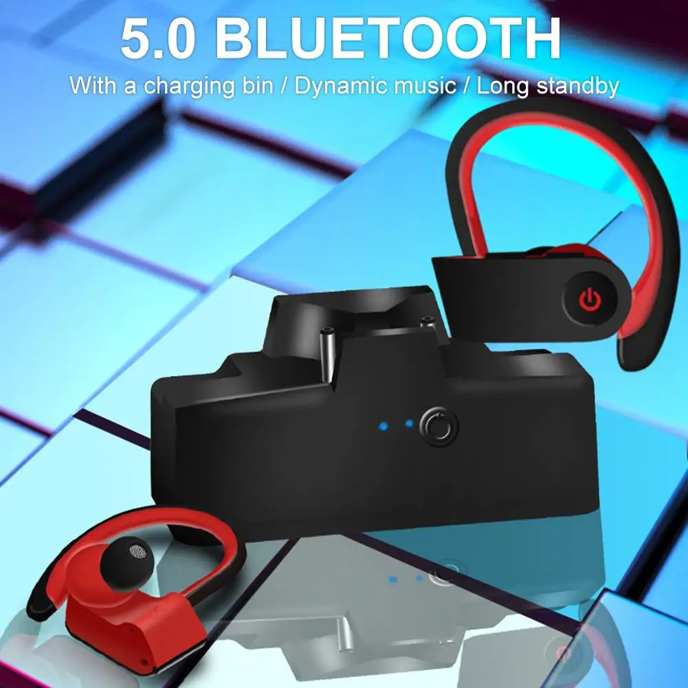 TWSBluetooth5.0HeadsetHangingEarTypeTrueWirelessSportsHeadsetforMobilePhone|Наушники и гарнитуры| |