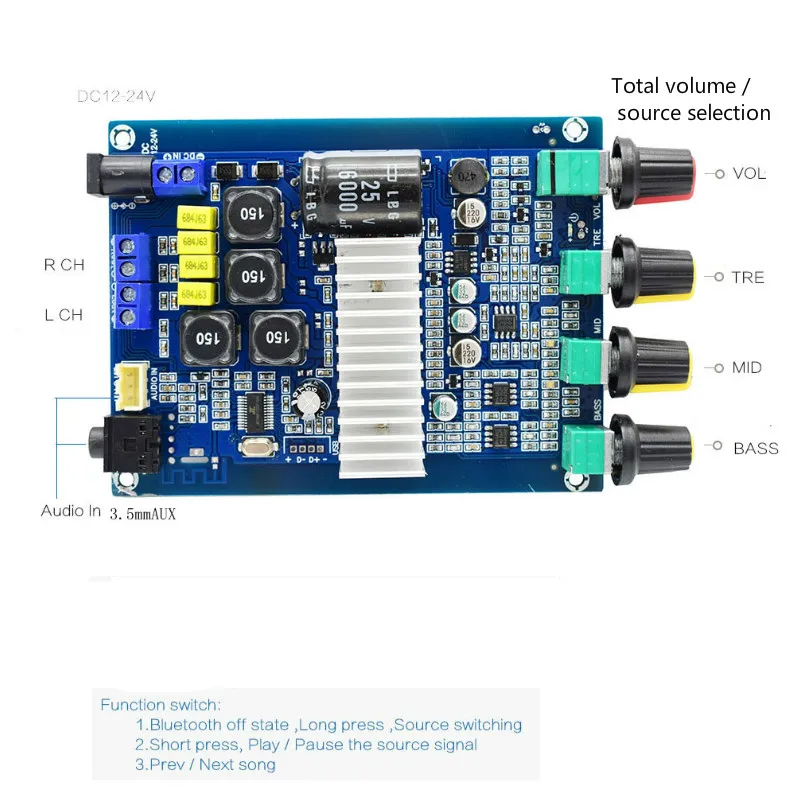Усилитель мощности SOTAMIA TPA3116 Bluetooth 4 2 аудиоплата 50 Вт x2 Стерео Усилители звука