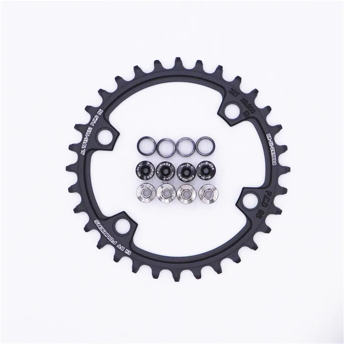 black 32T FOURIERS MTB горный велосипед один узкий широкий 11 скоростей велосипед цепное кольцо для M7000/M8000 - Цвет: black 32T