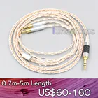 LN006911 XLR 6,5 мм 4,4 мм 2,5 мм 800 провода серебристый + OCC кабель для наушников Sennheiser HD700