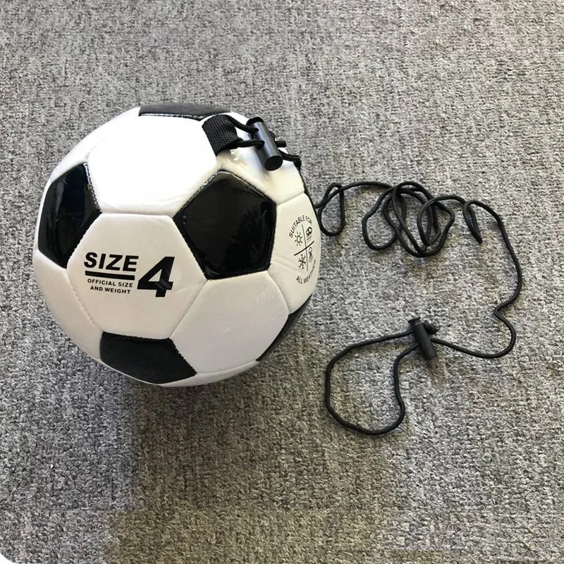 

Soccer Training Ball Adjustable Bungee Elastic Training Ball with Rope Size 4 Football for Training Playing Sports