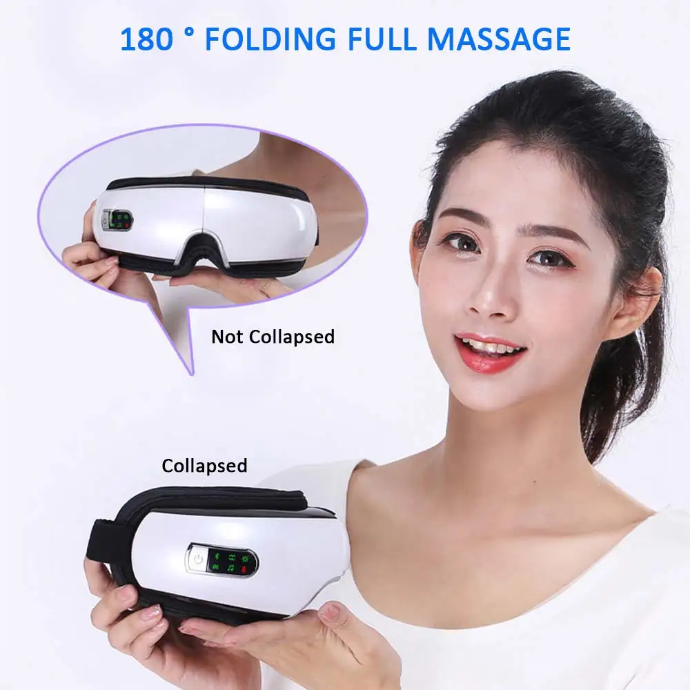 

Eye Massager Air Pressures Wrinkle Fatigue Relieve Eye Vibration Massage Hot Compress Therapy Glasses Bluetooth Music Eye Relax