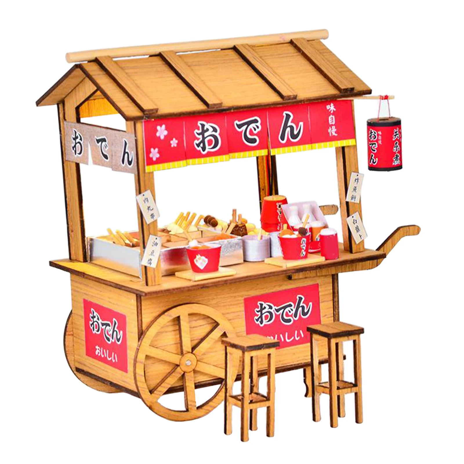 

Wooden DIY Miniature Dollhouse Kit with Furniture and Accessories, 1:24 Scale Wooden Dollhouse Kit for Kids & Adults