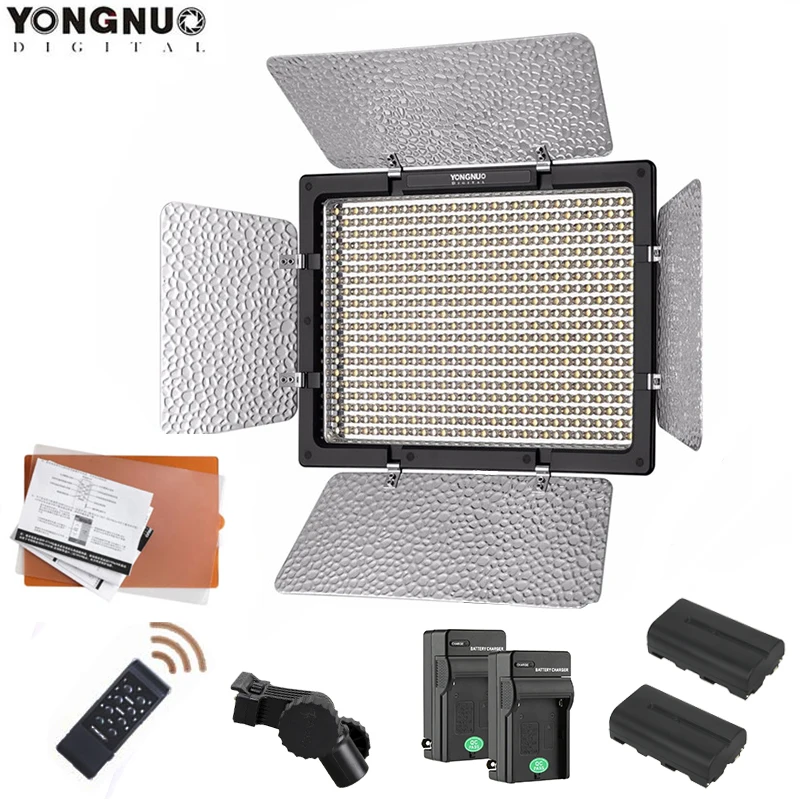 

YONGNUO YN600L II 5500K/3200 5500K YN 600 Video LED Light Panel Wireless Remote Control +F550 Battery KIT for Canon Nikon