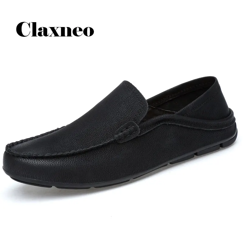 Мужские мокасины CLAXNEO модная летняя кожаная обувь мужская повседневная слипоны