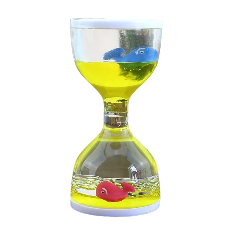 

Liquid Motion Bubbler Timer Desk Sensory Toy Animal Floating Oil Hourglass for Fidgeting Stress Relief Gifts