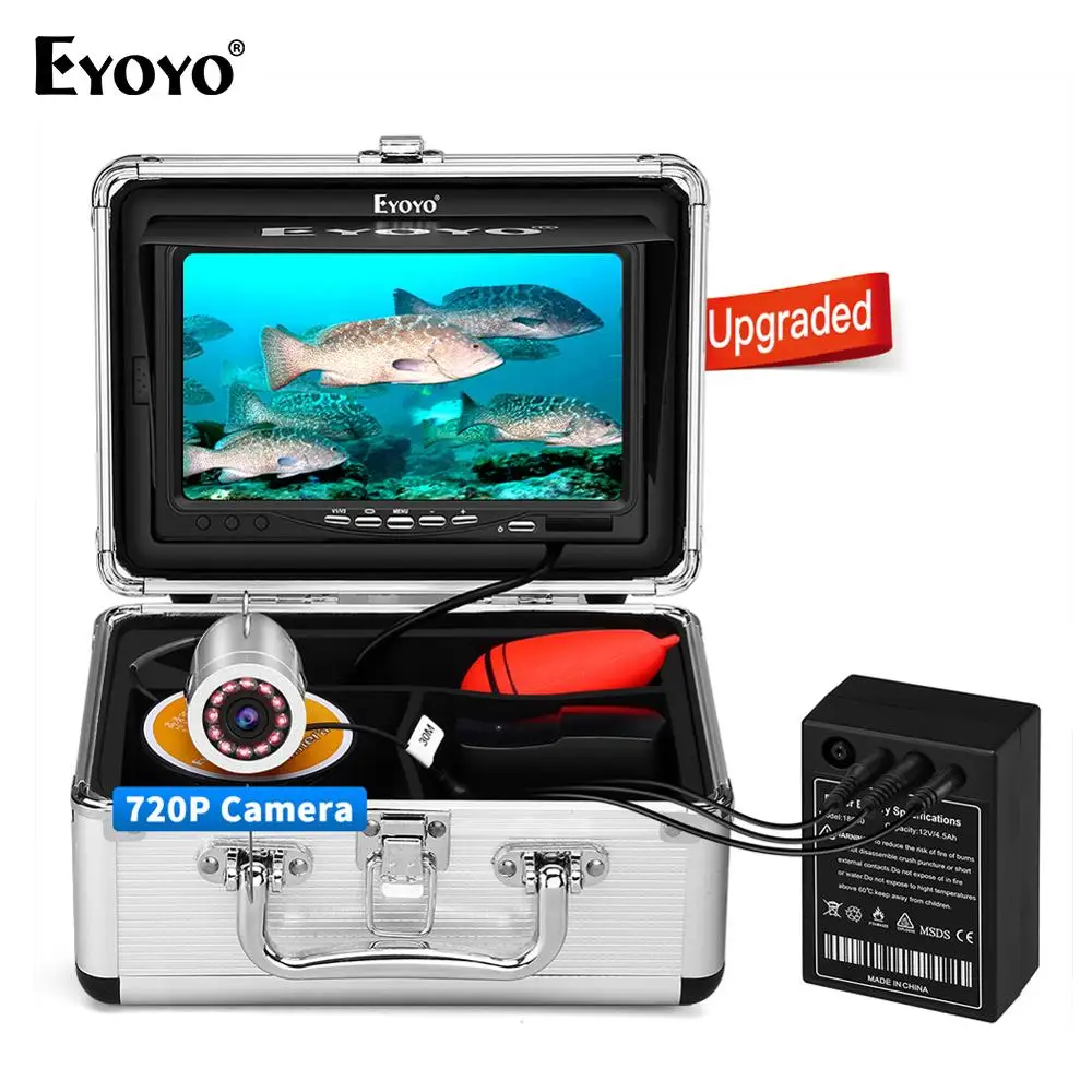 Eyoyo EF07H 7 "Подводная Рыбалка Камера Рыболокаторы высокого качества 720P 12 шт.