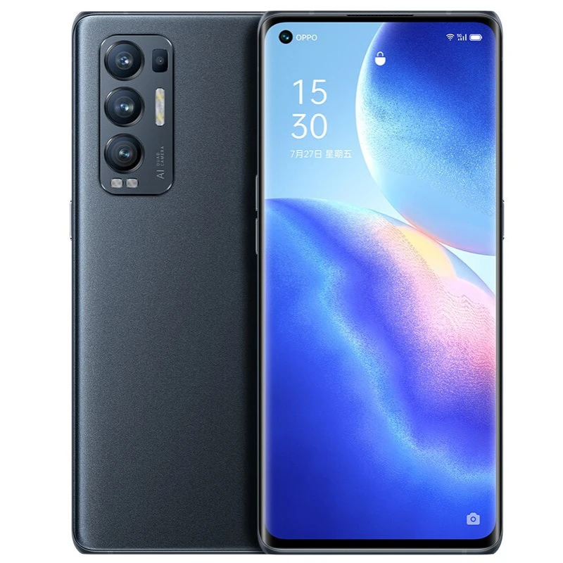 original oppo reno 5 pro moble phone 6 55 inch oled 90hz screen 8128 snapdragon 865 android 11 fast charging 65w smartphone free global shipping