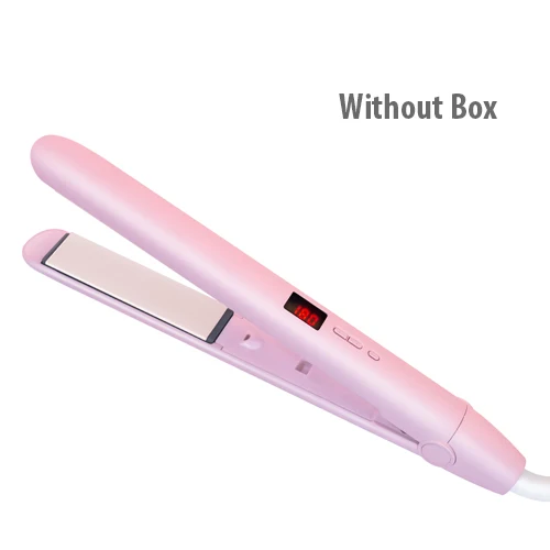 Pink Without Box Flat Iron Hair Straightener Professional Hair Plank Crimper Corrugated Tongs Styling Styler Curling Straightening Iron - Цвет: Pink Without Box