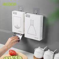 ecoco garbage bag household portable kitchen accessories garbage bag flat mouth drawstring automatic closing large plastic bags