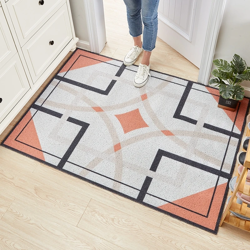 Коврик для входной двери с геометрическим дизайном коврик ванной напольный