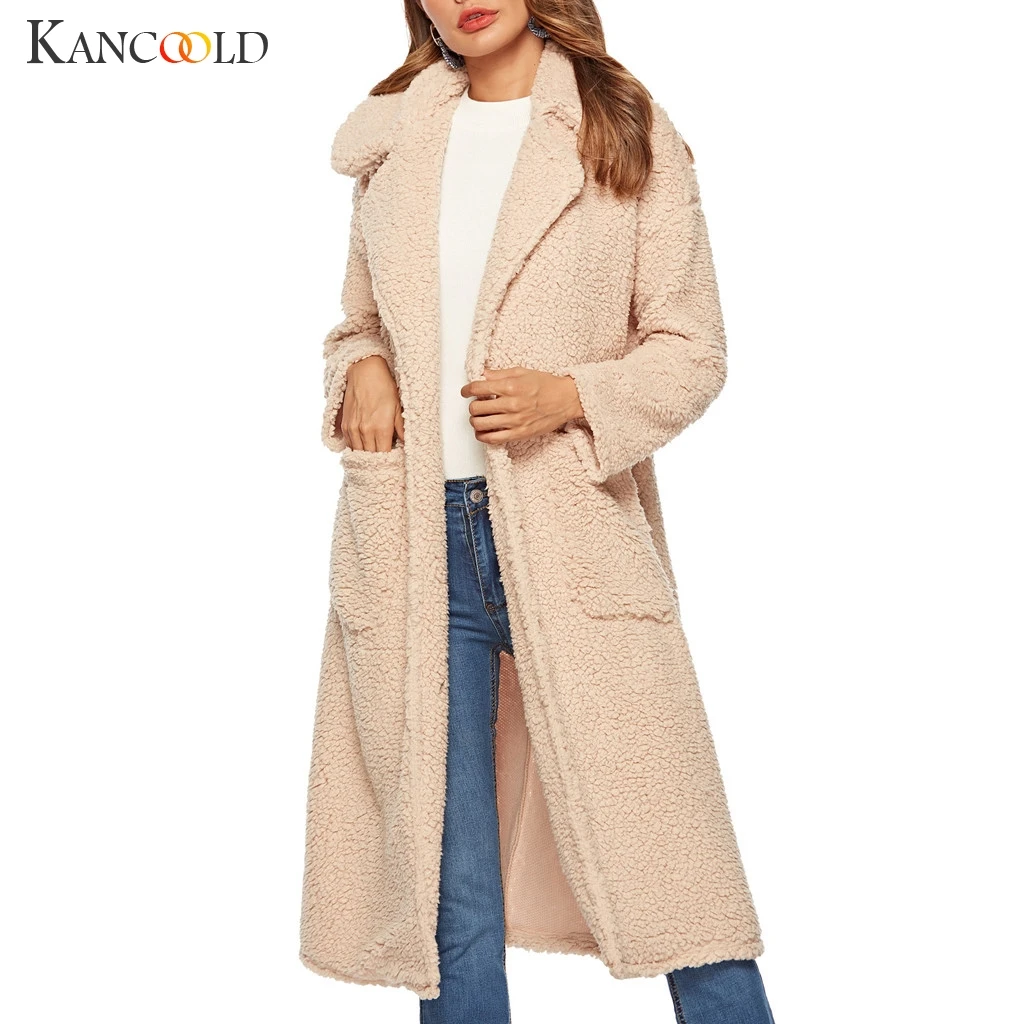 KANCOOLD пальто, зимняя женская теплая куртка на молнии из искусственной кожи, верхняя одежда с поясом, модные новые пальто и куртки для женщин 2019AUG30