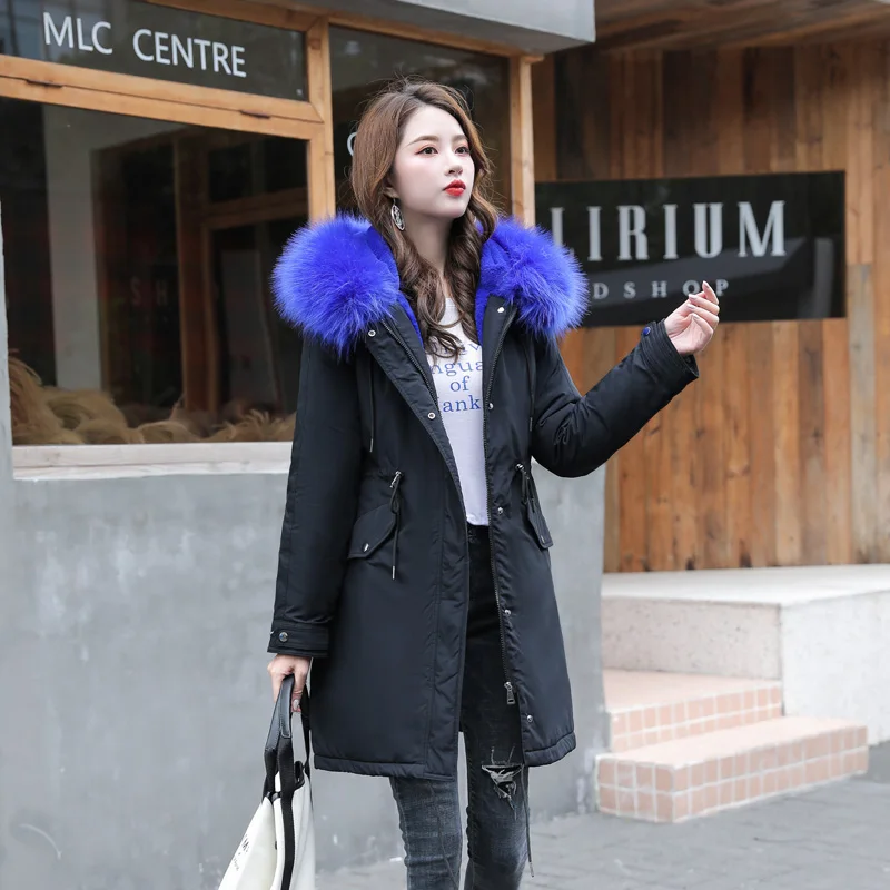 Женское зимнее пальто с большими карманами размеры до 6XL | Женская одежда