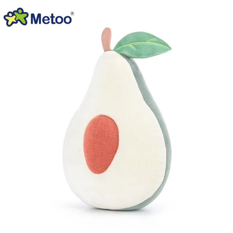 Metoo-almohada de juguete con forma de fruta para ni&ntilde;as, juguete creativo de aguacate, suave, de felpa, adornos, Kawaii-5