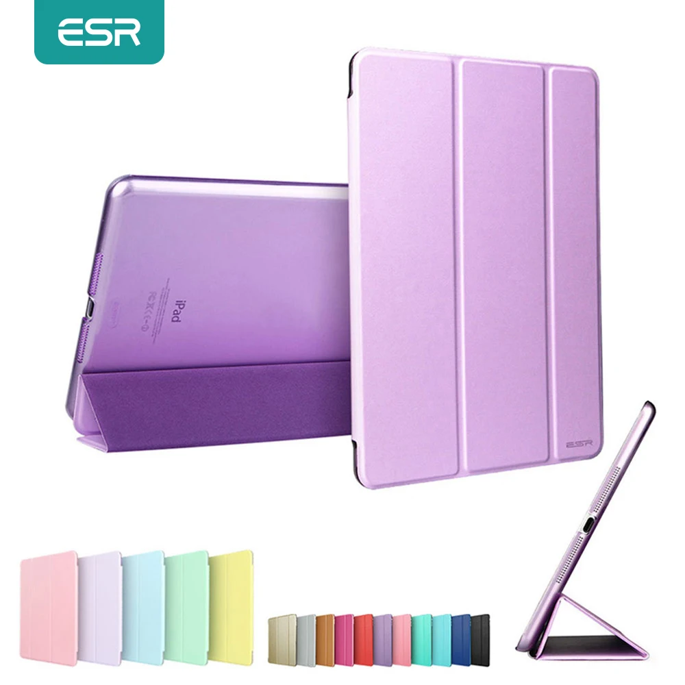 Чехол для iPad мини 1 2 3 ESR Tri Fold Smart Cover Цвет Ultra Slim PU кожа Прозрачный чехол Mini 3|smart