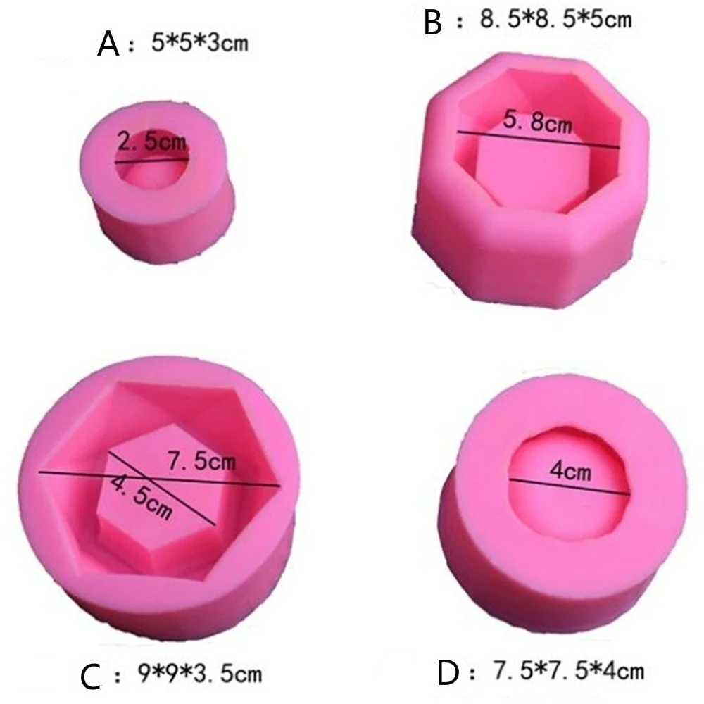 Силиконовая 3D форма для растений суккулентов цветов гипсового цемента мини