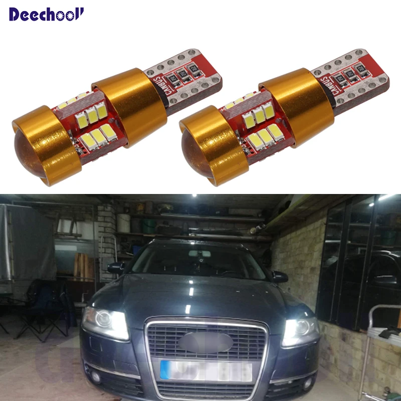 Светодиодная лампа canbus T10 w5w 194 168 2 шт. для Audi A5 кабриолета Sportback A6 C4 C5 C6 C7 Avant A8 4H 4E 4D