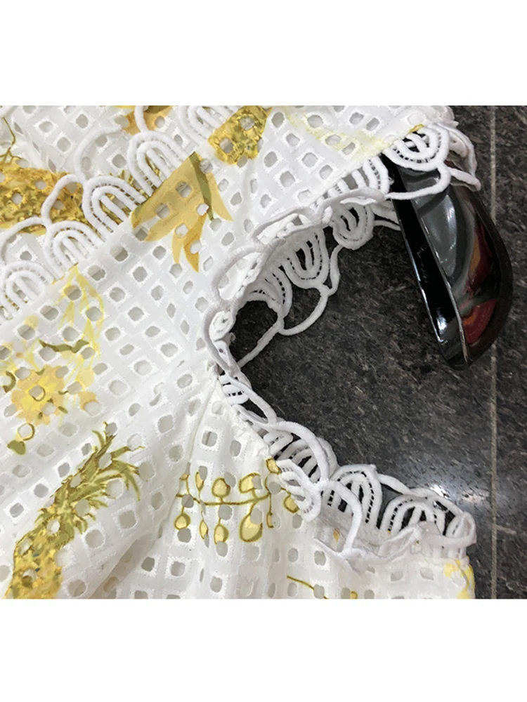 

Free shipping Heavy craft decals sexy strapless cutout trumpet sleeves waist dress ladies summer new style big swing pettiskirt