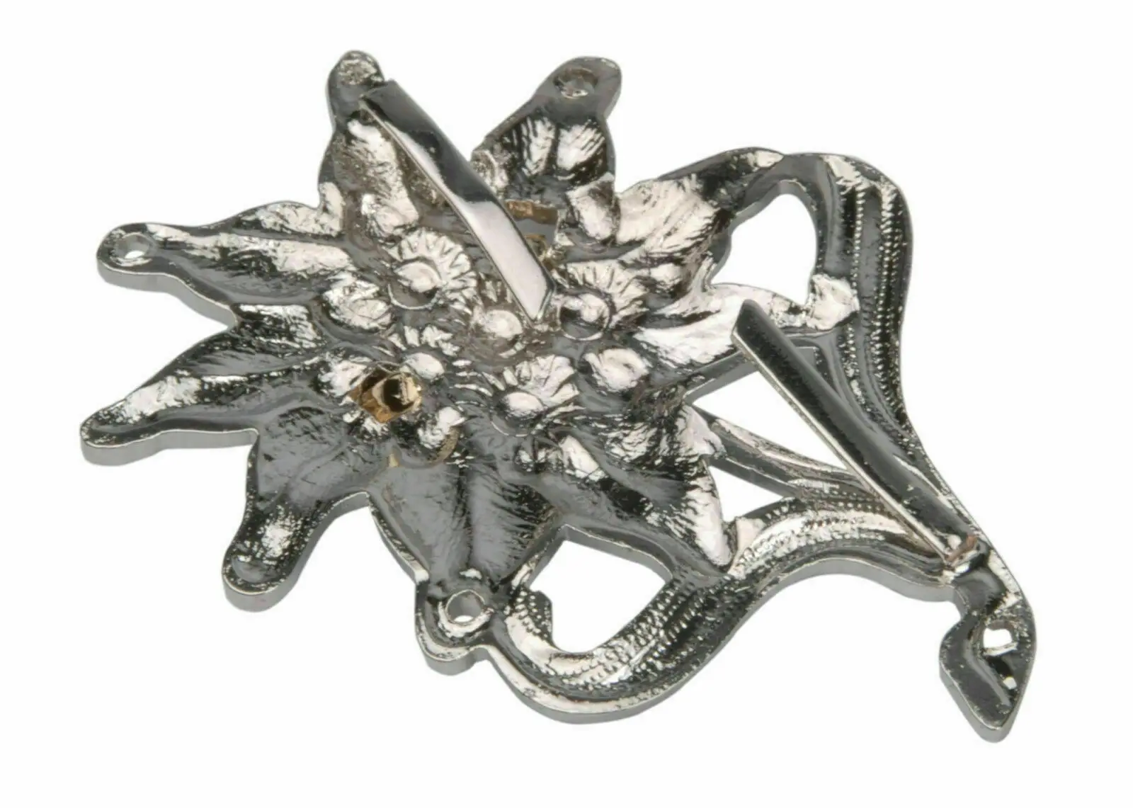 WW2 German Officer Edelweiss Mountain Metal Cap Badge Insignia Military Brooch armyshop2008 | Спорт и развлечения