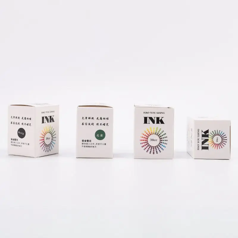 

30ml Bottled Glass Smooth Writing Fountain Pen Ink Refill School Student Stationery Office Supplies 16 Colors