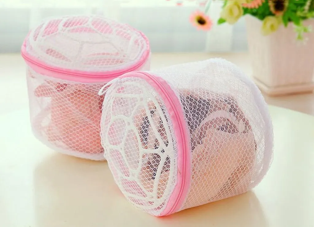 

Bra Laundry Bag New Lingerie Underwear Bra Sock Laundry Washing Aid Net Mesh Zip Bag Rose Bra Waszak